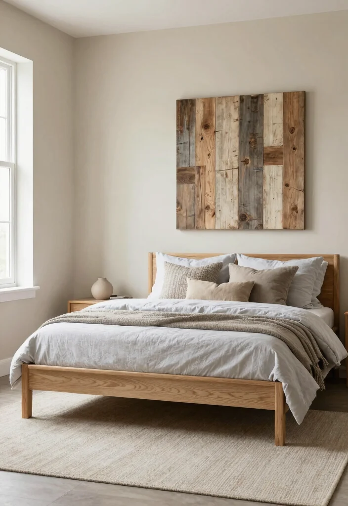 15 Bedroom Ideas With Wood Furniture: Warm and Timeless - 5. Neutral Color Palettes with Wooden Accents 1