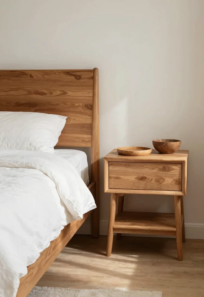 15 Bedroom Ideas With Wood Furniture: Warm and Timeless - 9. Wooden Furniture with Natural Finishes 1
