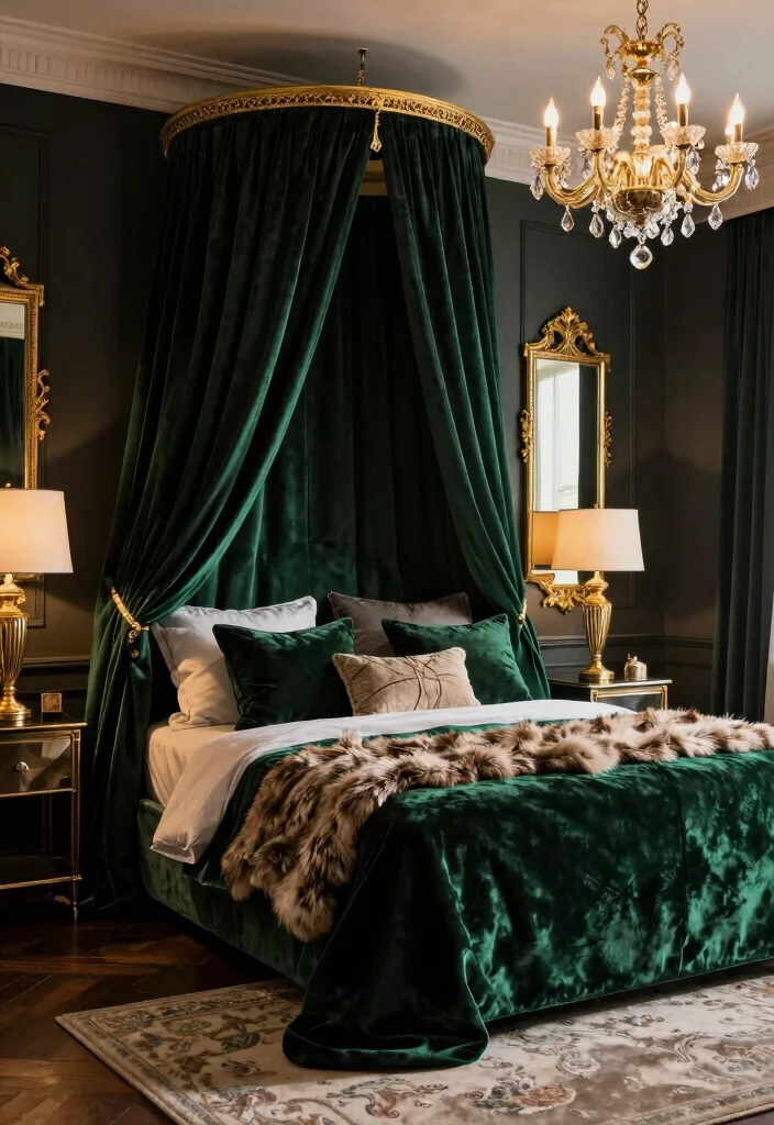 15 Bedroom With Canopy Bed Ideas Dreamy and Romantic - 4. Luxe Layers 1