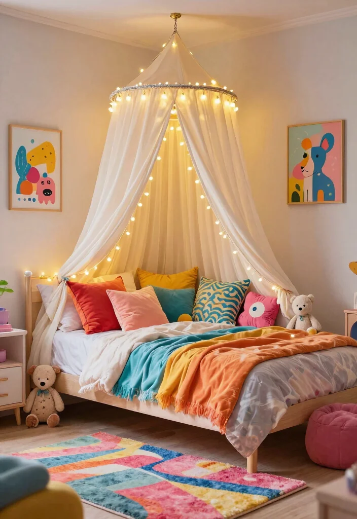 15 Bedroom With Canopy Bed Ideas Dreamy and Romantic - 9. Whimsical Fantasy 1