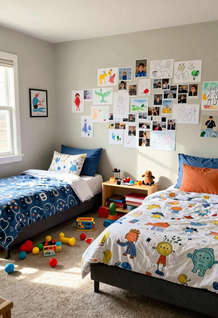 15 Boys Sharing Bedroom Ideas: Smart Layout Solutions - 10. Personal Touches 1