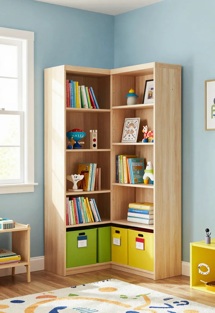 15 Boys Sharing Bedroom Ideas: Smart Layout Solutions - 4. Creative Corner Storage 1