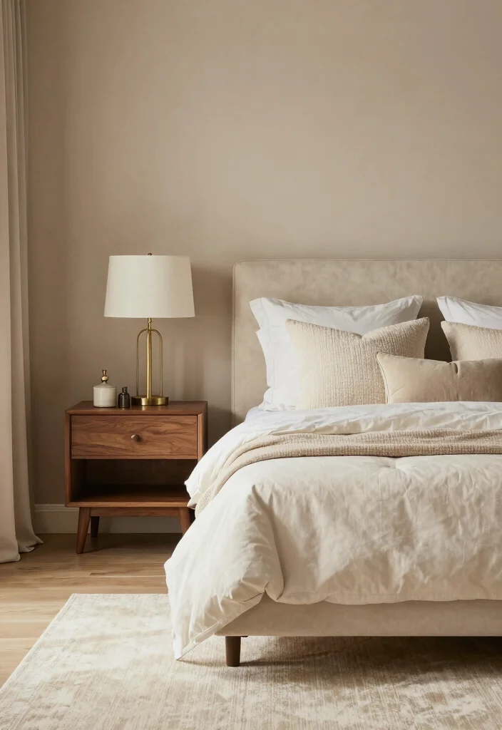 16 Bedroom Color Palette Ideas That Feel Calm and Stylish - 11. Warm Taupe and Cream 1