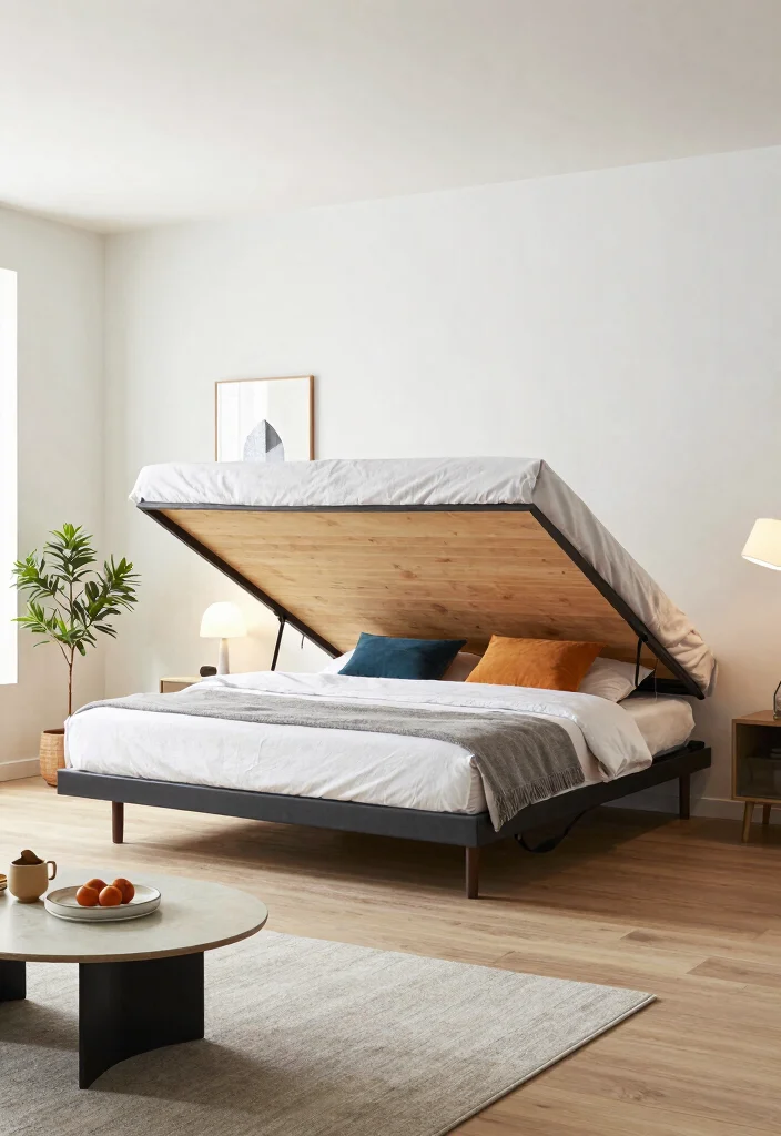 16 Bedroom in Living Room Ideas: Smart Studio Solutions - 1. The Murphy Bed Magic 1