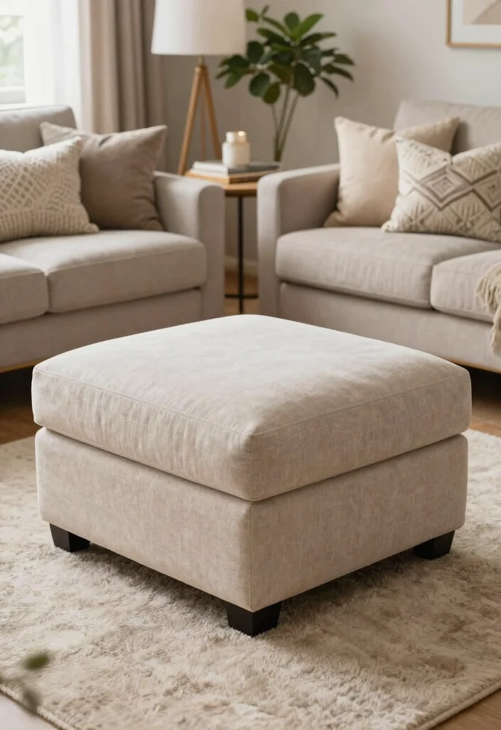 16 Bedroom in Living Room Ideas: Smart Studio Solutions - 8. Ottomans with Storage 1