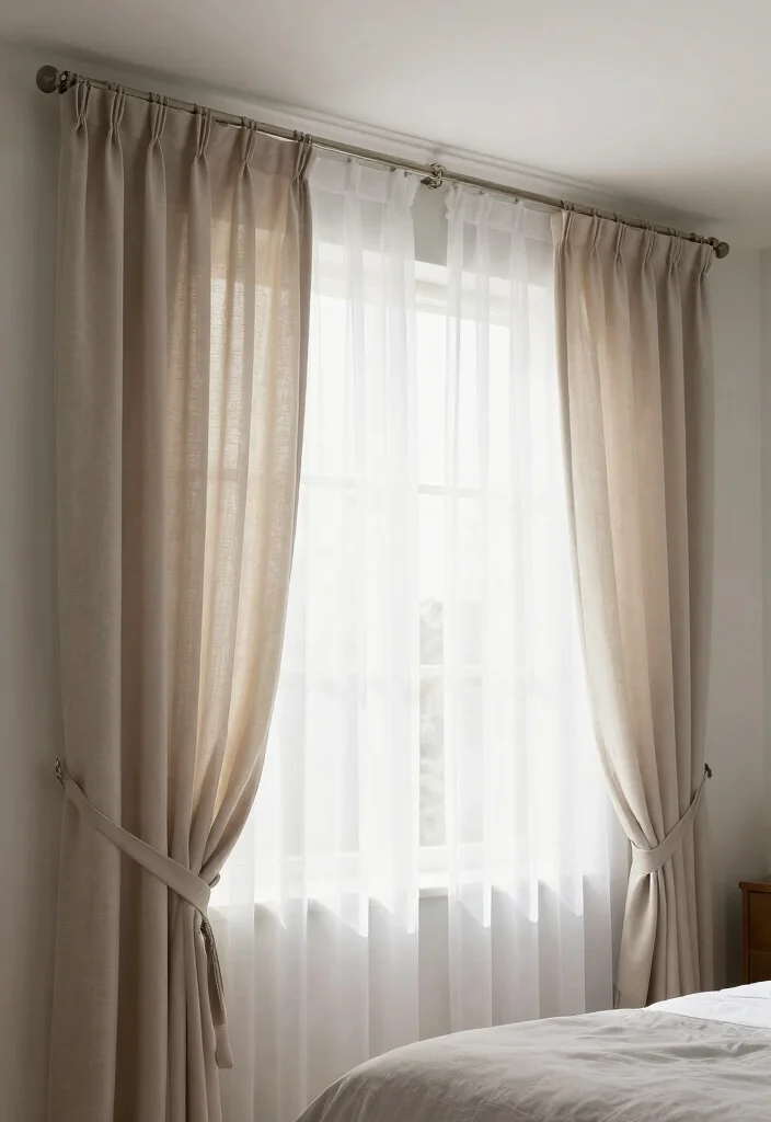 16 Low Ceiling Bedroom Ideas: Cozy and Clever Design - 13. Functional Yet Stylish Window Treatments 1