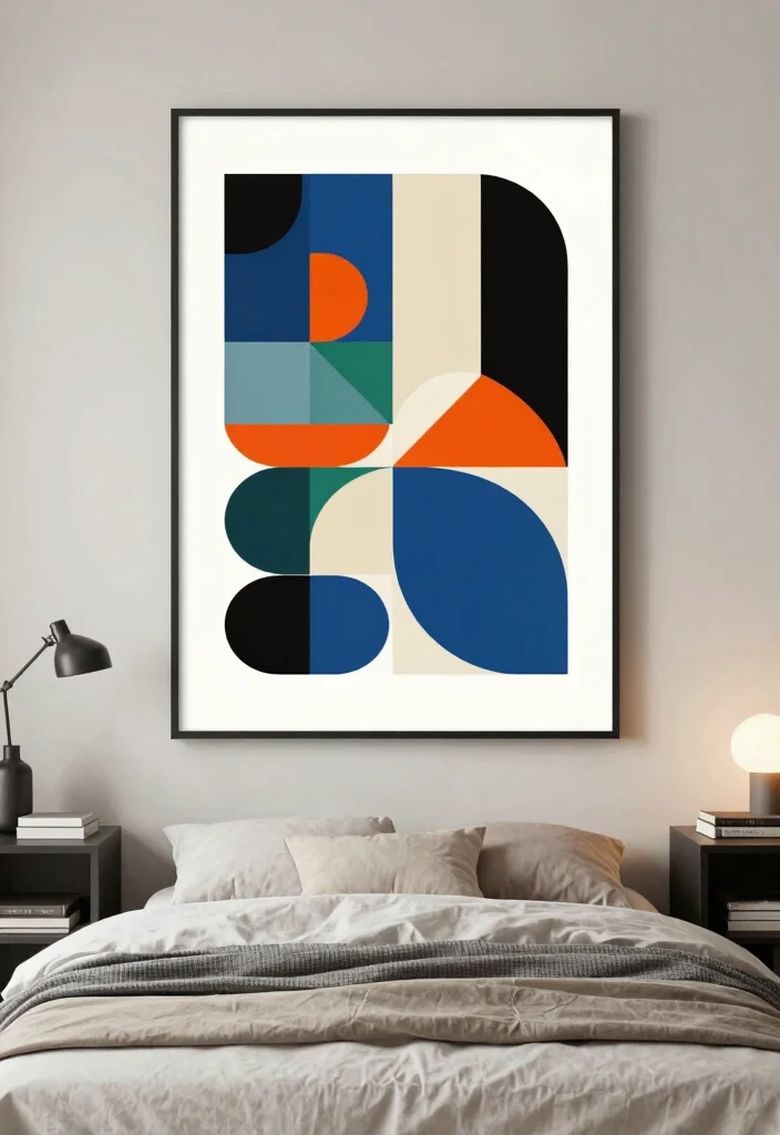 16 Wall Posters Bedroom Printables Ideas Easy Decor Update - 15. Abstract Geometric Shapes 1