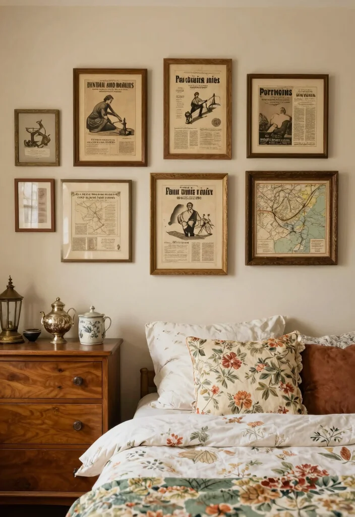 16 Wall Posters Bedroom Printables Ideas Easy Decor Update - 4. Vintage Charm 1