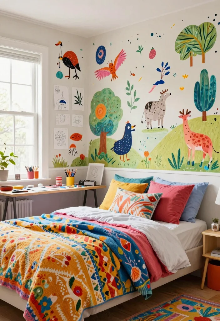 16 Wall Posters Bedroom Printables Ideas Easy Decor Update - 7. Whimsical Illustrations 1