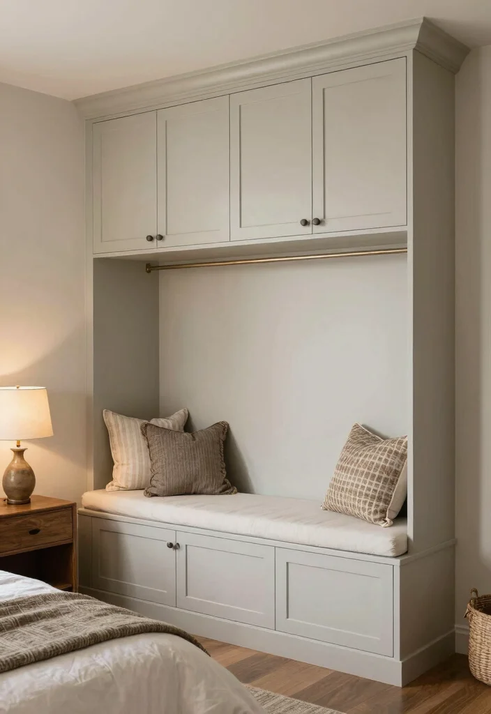 17 Bedroom Bench With Storage Ideas: Practical and Elegant - 10. Built-In Bench with Storage 1