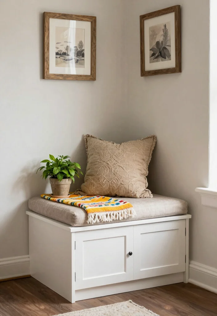 17 Bedroom Bench With Storage Ideas: Practical and Elegant - 6. Corner Bench Storage 1