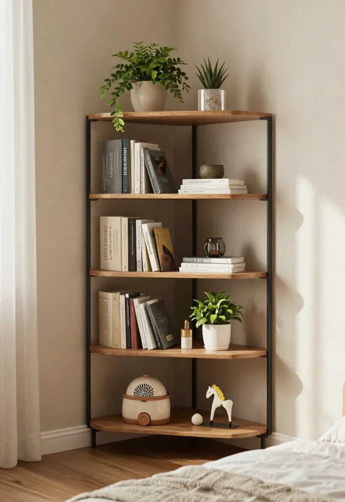17 Bedroom Storage for Small Rooms: Smart Space Saving Ideas - 11. Corner Storage Units 1