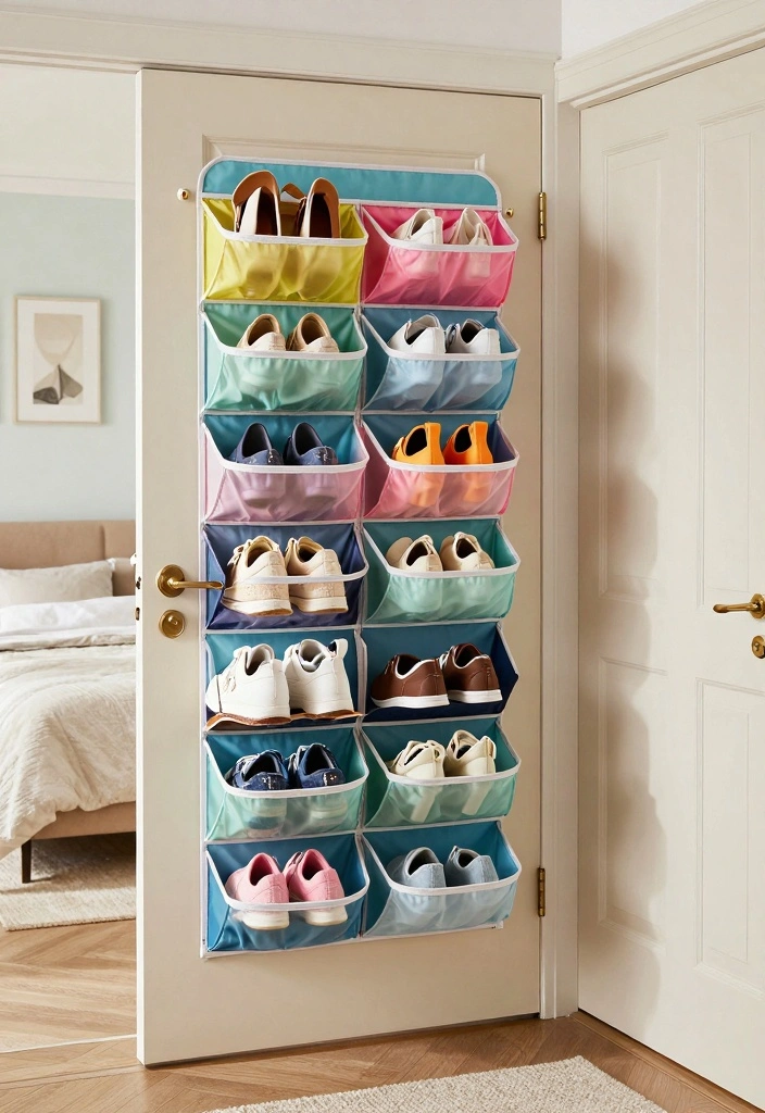 17 Bedroom Storage for Small Rooms: Smart Space Saving Ideas - 6. Over-the-Door Organizers 1