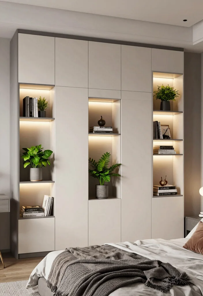 17 Bedroom Wall Lights Beside Bed Ideas Modern and Cozy - 12. Multi-Functional Wall Panels 1