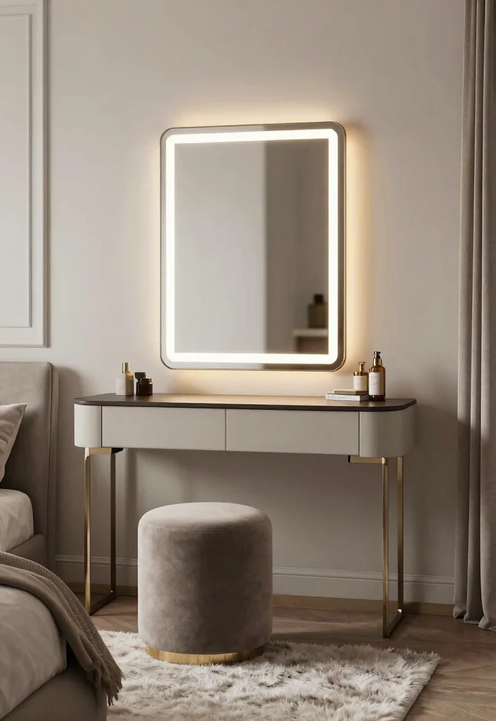 17 Bedroom Wall Lights Beside Bed Ideas Modern and Cozy - 13. Gorgeous Wall Mirrors with Built-In Lighting 1