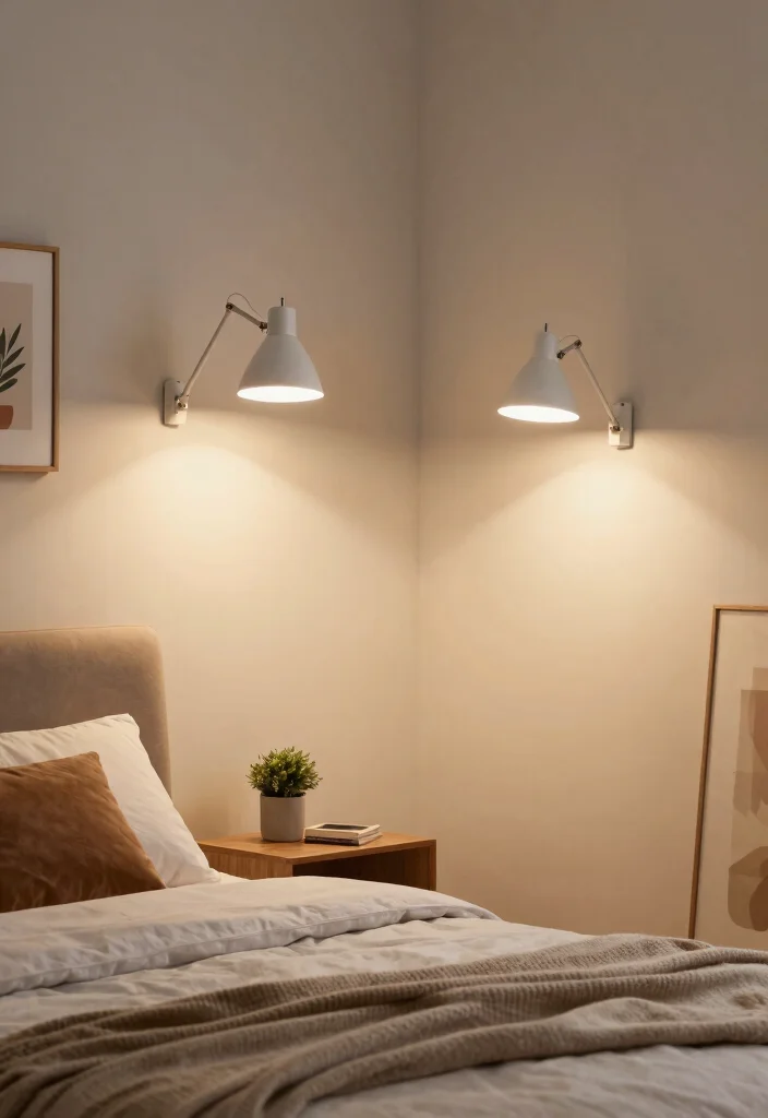 17 Bedroom Wall Lights Beside Bed Ideas Modern and Cozy - 6. Adjustable Swing Arm Lamps 1