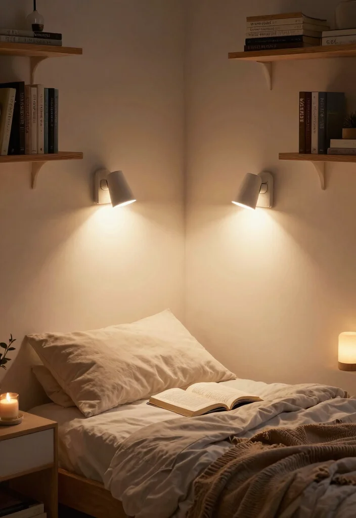 17 Bedroom Wall Lights Beside Bed Ideas Modern and Cozy - 7. Wall-Mounted Reading Lights 1