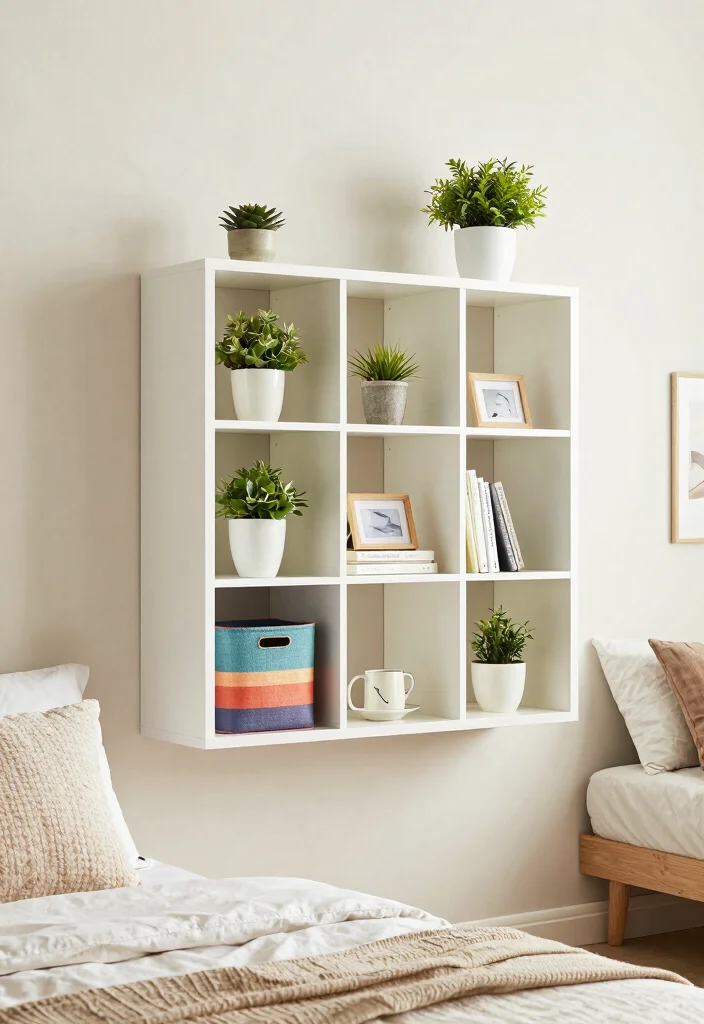 17 Cube Storage Ideas for a Modern Bedroom - 1. Systematic Shelf Cubes 1