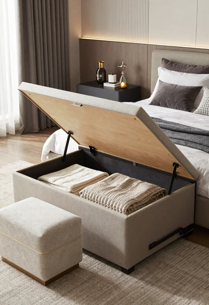 17 Cube Storage Ideas for a Modern Bedroom - 12. Hidden Cube Storage 1