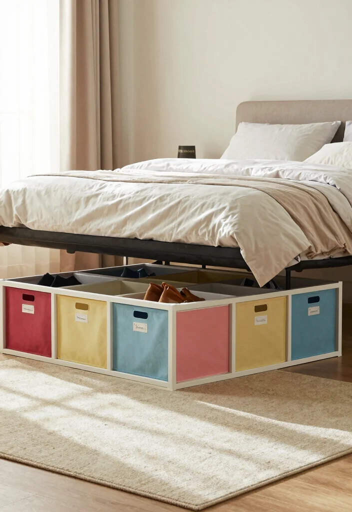 17 Cube Storage Ideas for a Modern Bedroom - 2. Under-Bed Cube Storage 1