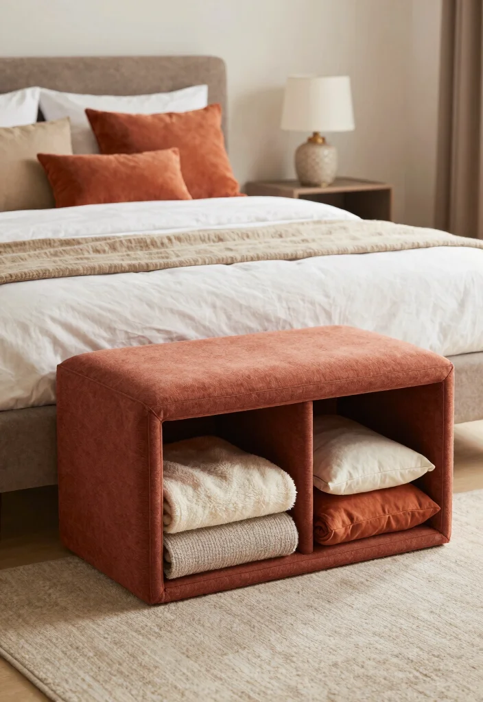 17 Cube Storage Ideas for a Modern Bedroom - 4. Multi-Functional Cube Benches 1