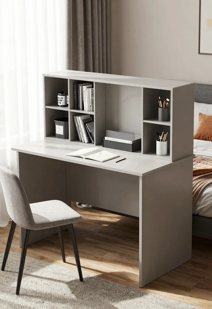17 Cube Storage Ideas for a Modern Bedroom - 6. Cube Desk with Storage 1