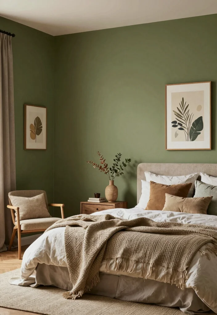 17 Olive Green Accent Wall Bedroom Ideas Earthy and Modern - Conclusion 1