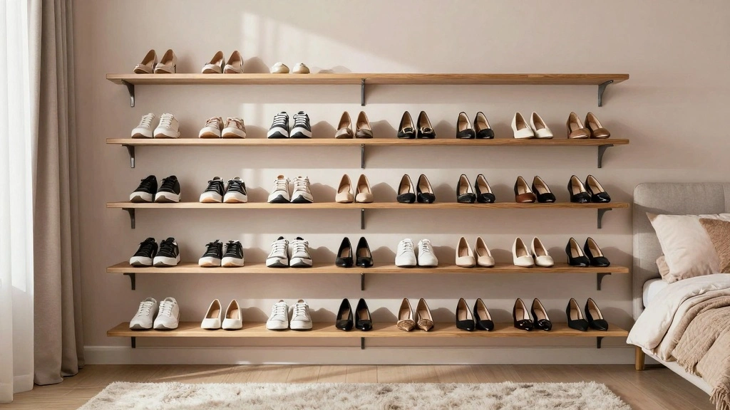 17 Shoe Wall in Bedroom Ideas Organized and Stylish