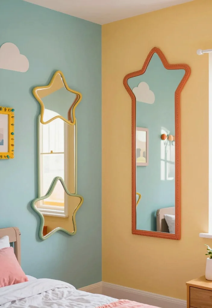 17 Small Shared Kids Bedroom Ideas Functional and Cute - 10. Mirrored Elements 1