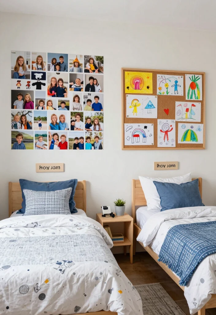 17 Small Shared Kids Bedroom Ideas Functional and Cute - 4. Personalized Decor 1