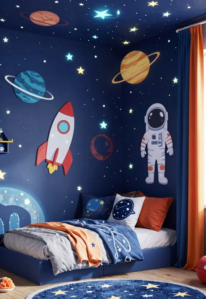 17 Small Shared Kids Bedroom Ideas Functional and Cute - 9. Fun Theme Rooms 1
