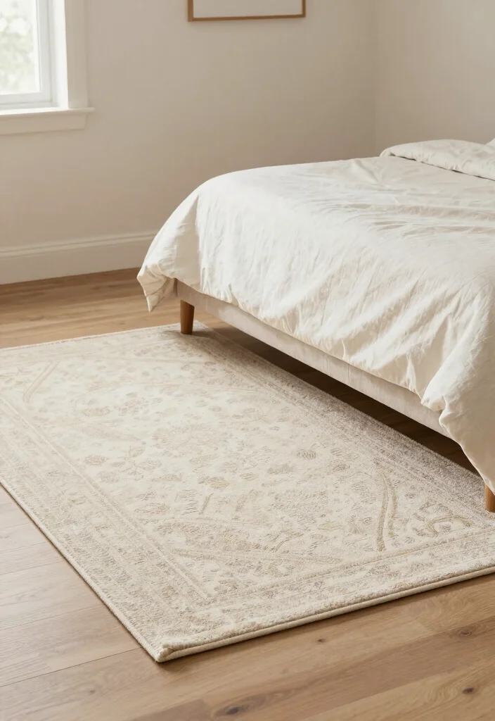 18 Bedroom Ideas for Small Spaces That Maximize Every Inch - 10. Use of Rugs: Define Your Space 1