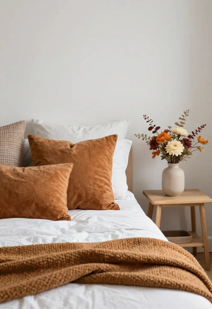 18 Bedroom Ideas for Small Spaces That Maximize Every Inch - 17. Seasonal Decor: Stay Fresh 1
