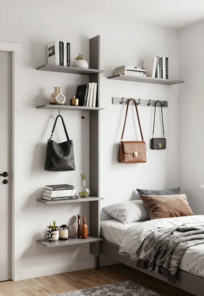 18 Bedroom Ideas for Small Spaces That Maximize Every Inch - 5. Vertical Storage: Utilize Walls 1