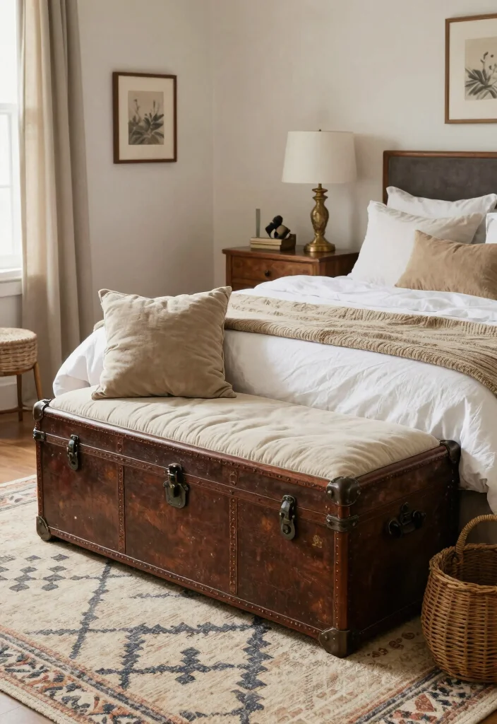 18 No Bed Bedroom Ideas for Creative Minimal Living - 10. Repurposed Furniture 1