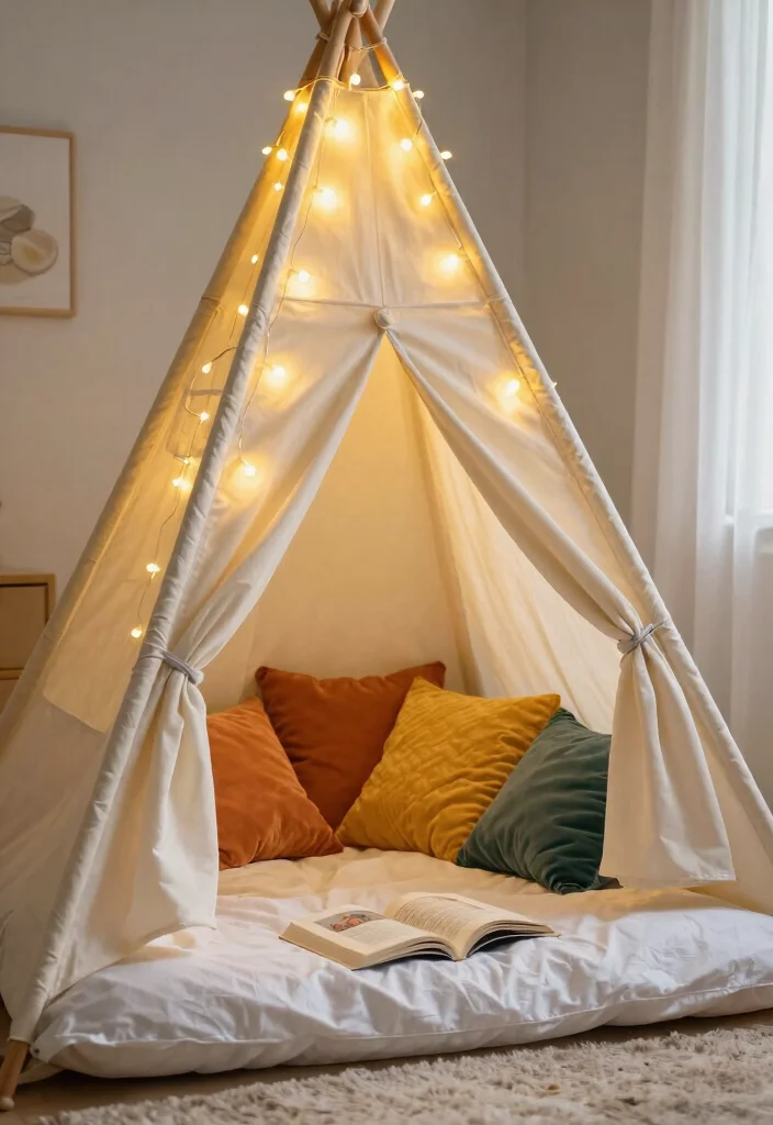 18 No Bed Bedroom Ideas for Creative Minimal Living - 17. Cozy Indoor Tents 1