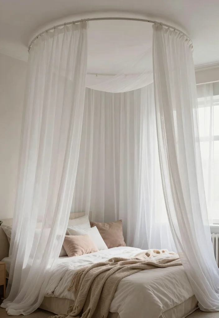18 No Bed Bedroom Ideas for Creative Minimal Living - 6. Canopy Alternatives 1