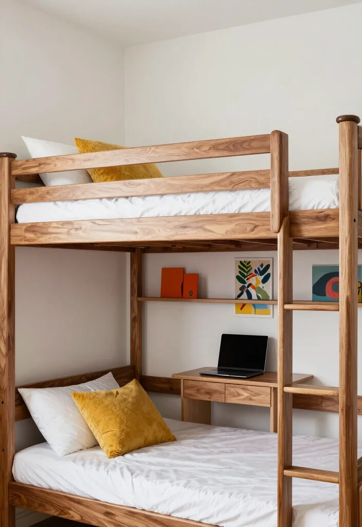 18 No Bed Bedroom Ideas for Creative Minimal Living - 8. Bunk Beds for Adults 1