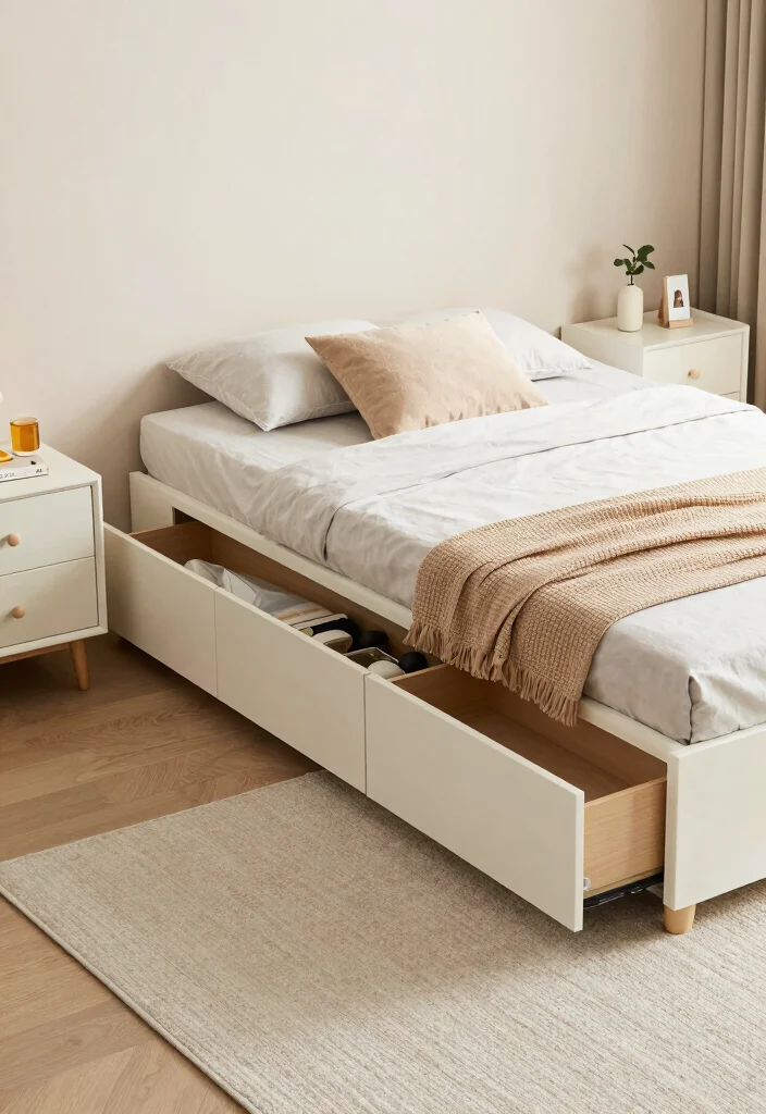 18 No Bed Bedroom Ideas for Creative Minimal Living - 9. Storage Beds 1