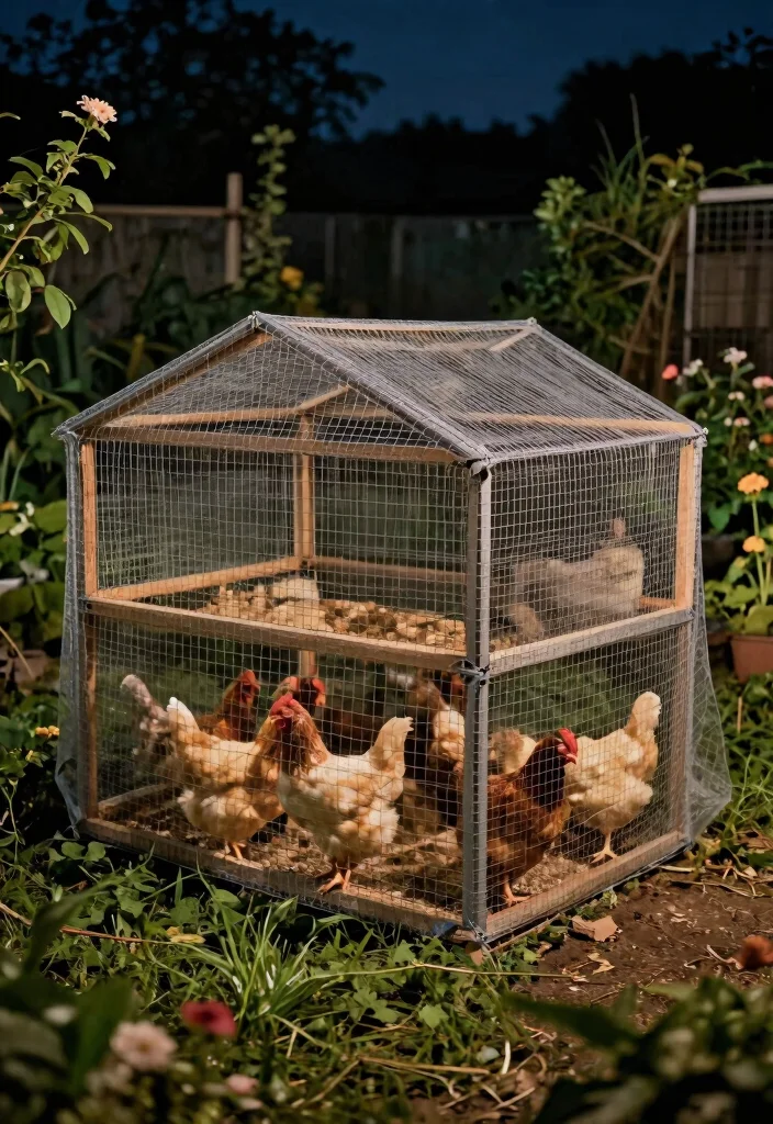 12 Chicken Wire Fence Ideas That Keep Predators Out All Night - 9. Nighttime Protective Chicken Wire Covers 1