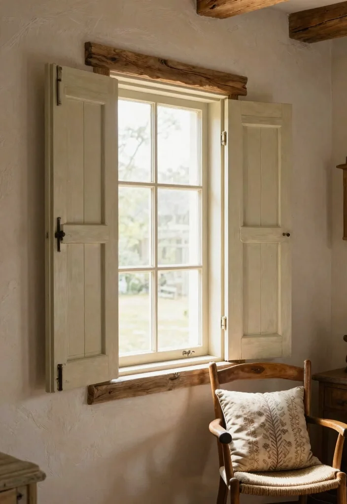 12 Farmhouse Window Treatments That Block Sun Without Going Dark - 12. Chalk Paint Treatments 1