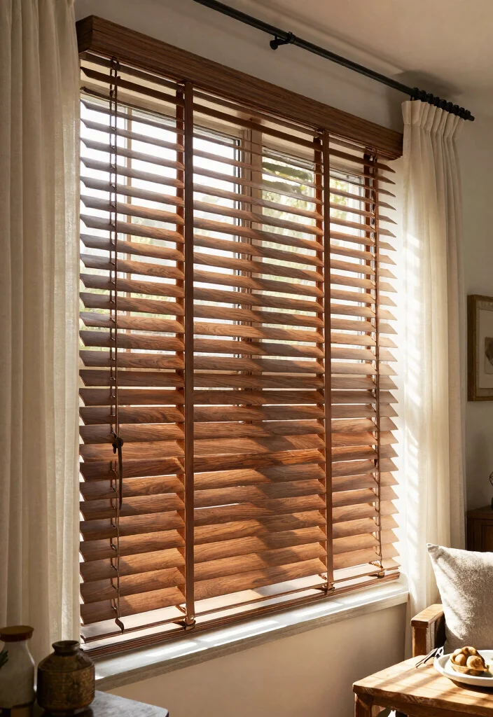 12 Farmhouse Window Treatments That Block Sun Without Going Dark - 4. Farmhouse Style Blinds 1