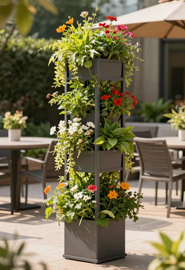 12 Garden Bed With Trellis Ideas That Support Heavy Vines - 9. Vertical Garden Planters with Built-in Trellis 1