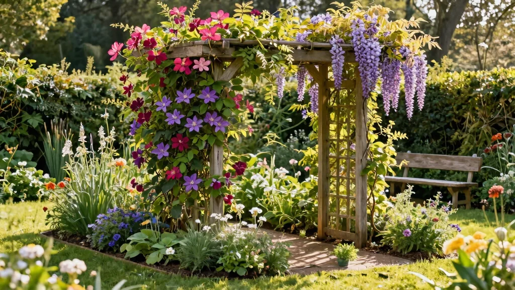 12 Garden Bed With Trellis Ideas That Support Heavy Vines