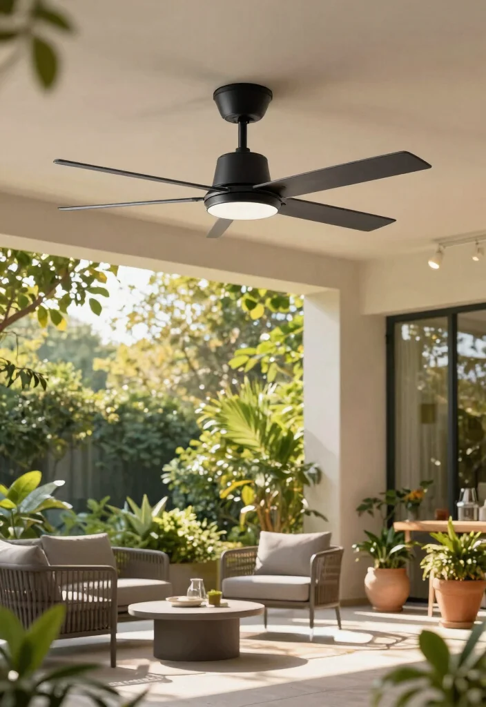 12 Outdoor Ceiling Fans That Cool Large Patios Fast - 1. Modern Bladeless Fan 1