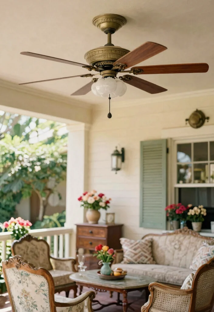 12 Outdoor Ceiling Fans That Cool Large Patios Fast - 10. Vintage Style Ceiling Fans 1