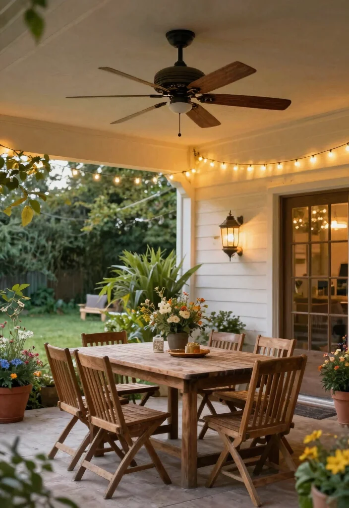 12 Outdoor Ceiling Fans That Cool Large Patios Fast - 2. Rustic Farmhouse Fan 1