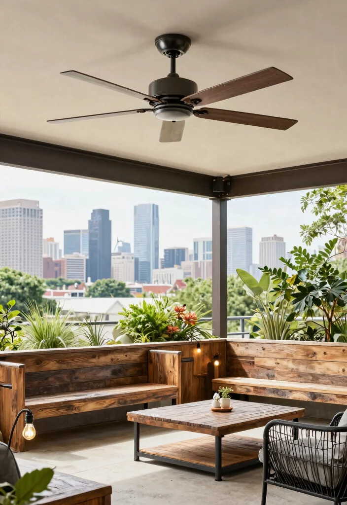 12 Outdoor Ceiling Fans That Cool Large Patios Fast - 4. Industrial Style Fan 1