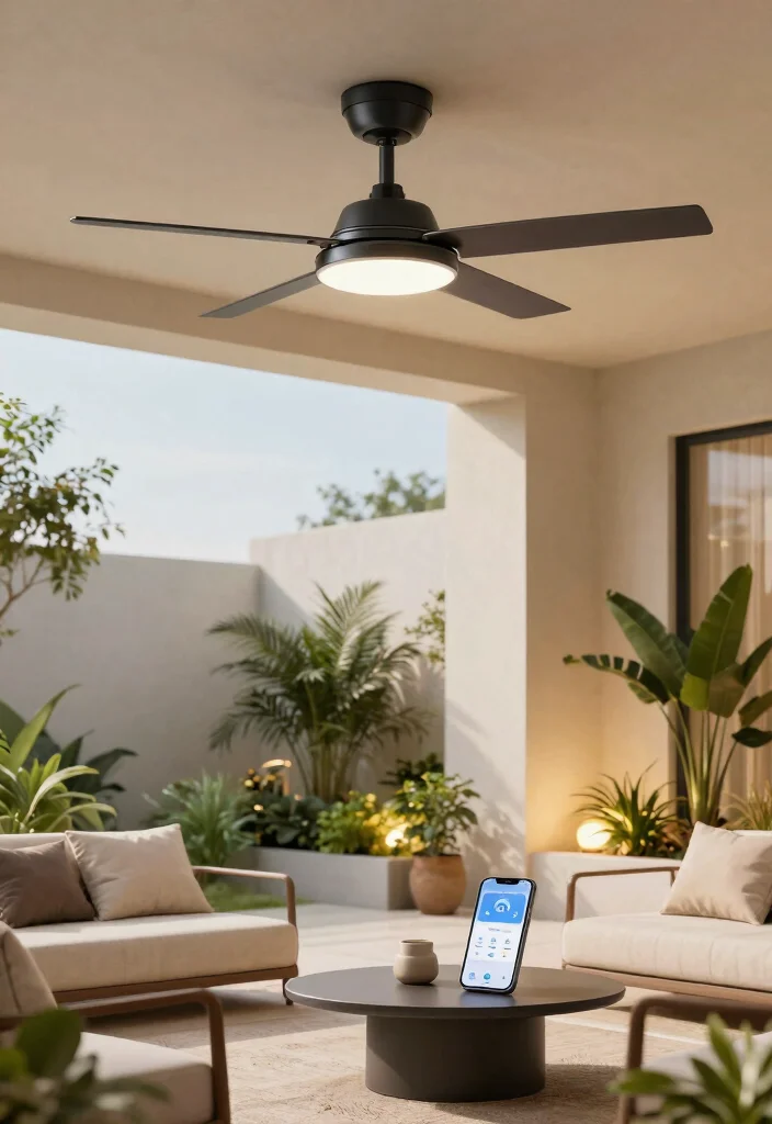 12 Outdoor Ceiling Fans That Cool Large Patios Fast - 5. Smart Ceiling Fans 1