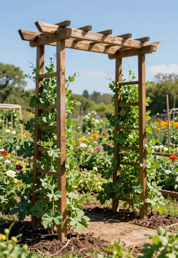 12 Pea Trellis Ideas That Support Heavy Vines Without Tipping - 1. Classic A-Frame Trellis 1